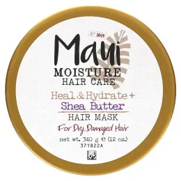 Maui Moisture, маска для волос с маслом ши, восстановление и увлажнение, 340 г (12 унций)