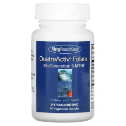 Allergy Research Group, QuatreActiv фтолат 4-го поколения 5–МТГФ, 90 капсул