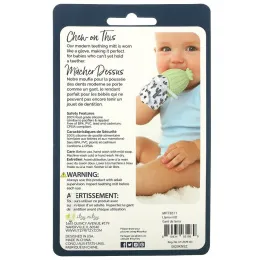 Itzy Ritzy, Itzy Mitt, пищевой силиконовый прорезыватель для зубов, от 3 месяцев, от ламы, 1 прорезыватель для зубов