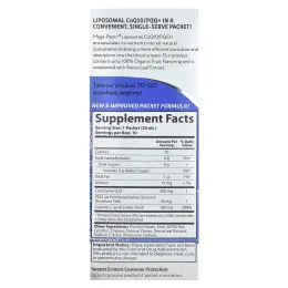 Aurora Nutrascience, Липосомальный коэнзим Q10 / PQQ +, 10 пакетиков по 20 мл (0,68 жидк. Унции)