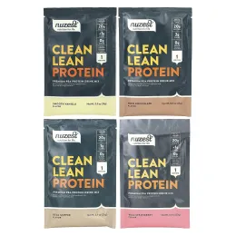 Nuzest, Clean Lean Protein, смесь 4 вкусов, 10 пакетиков по 25 г (0,9 унции)