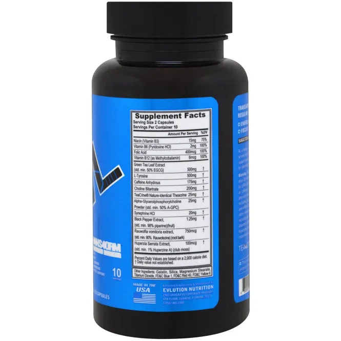 EVLution Nutrition, Trans4orm, 20 капсул