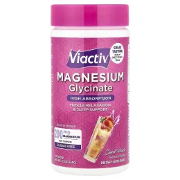 Viactiv, глицинат магния, без сахара, со вкусом сладкого персика, 234 г (8,3 унции)