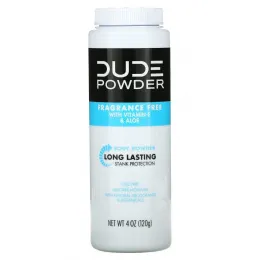 Dude Products, Пудра, пудра для тела, без отдушек, 120 г (4 унции)