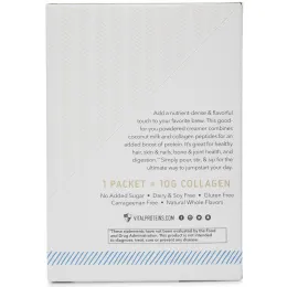 Vital Proteins, Сливки с коллагеном, Кокос, 10 пакетов, 0,85 унц. (24 г) в каждом
