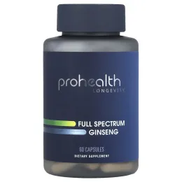 ProHealth Longevity, Женьшень полного спектра, 60 капсул
