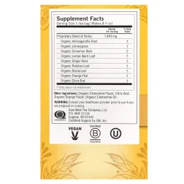 Yogi Tea, поддержка при стрессе, сладкий клементин, без кофеина, 16 чайных пакетиков, 32 г (1,12 унции)