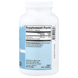 Vitacost, Everyday Essentials, Magnesium, 400 mg, 200 Capsules