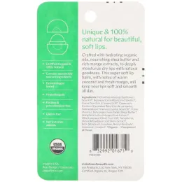 EOS, Органический бальзам для губ, тропический манго, 7 г (0,25 унции)