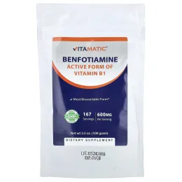 Vitamatic, бенфотиамин, 100 г (3,5 унции)