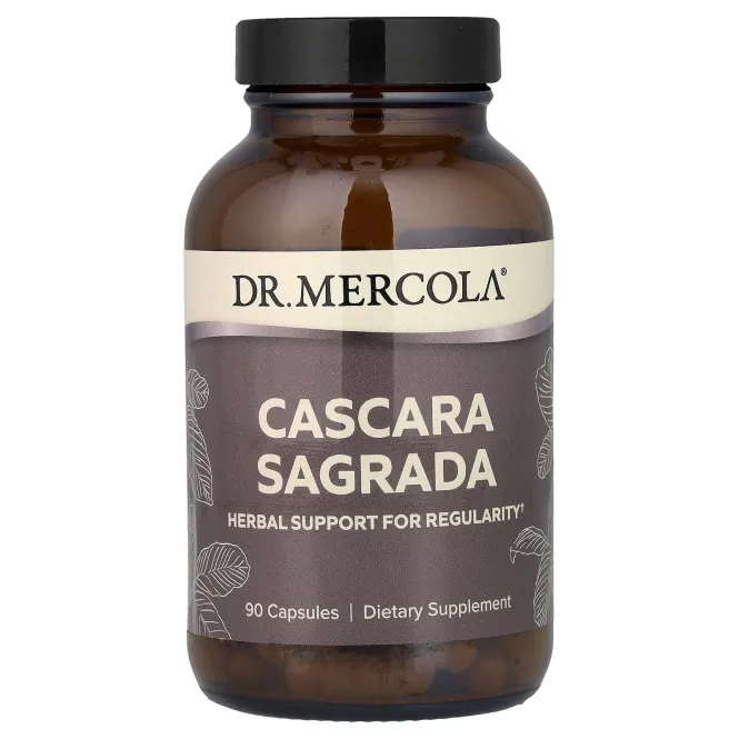 Dr. Mercola, каскара, 90 капсул (308 мг в 1 капсуле)
