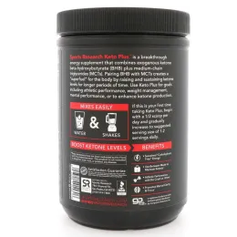 Sports Research, Keto Plus, GO BHB + MCT, вишневый лаймад, 1,07 фунта (484,6 г)