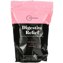Premama, Digestive Relief, Vanilla Caramel Flavored, 90 Chews