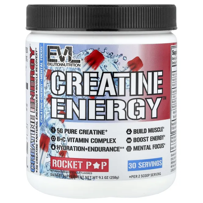 EVLution Nutrition, Creatine Energy™, Rocket Pop, 258 г (9,1 унции)