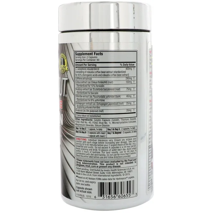 Hydroxycut, Hardcore Next Gen, для похудения, 180 капсул