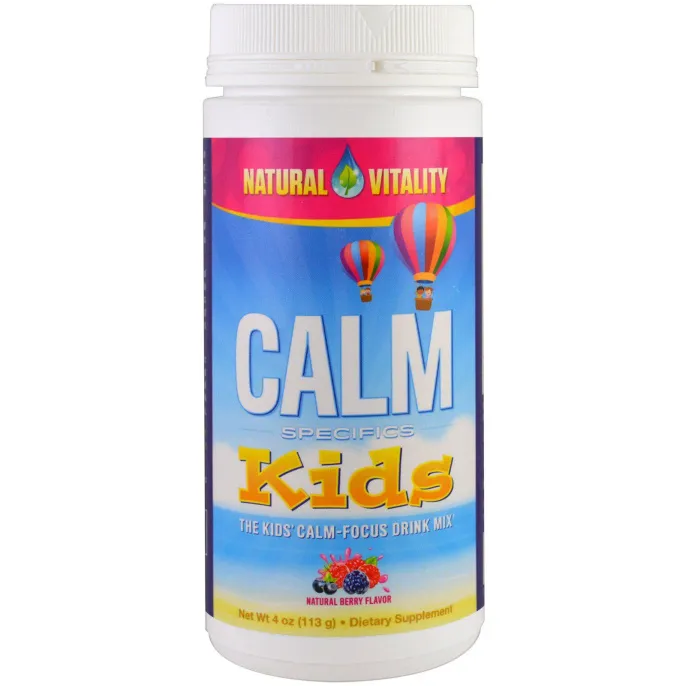 Natural Vitality, Calm Specifics, для детей, питьевая смесь для успокоения и концентрации, натуральные ягоды, 4 унции (113 г)