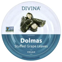 Divina, Dolmas, фаршированные виноградные листья, 200 г (7 унций)