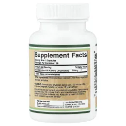 Double Wood Supplements, НАД+, 60 капсул (250 мг в 1 капсуле)
