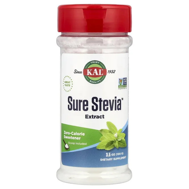 KAL, Натуральный экстракт Sure Stevia, 100 г (3,5 унции)