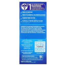 Tampax, Жемчужный, легкий, без запаха`` 36 тампонов