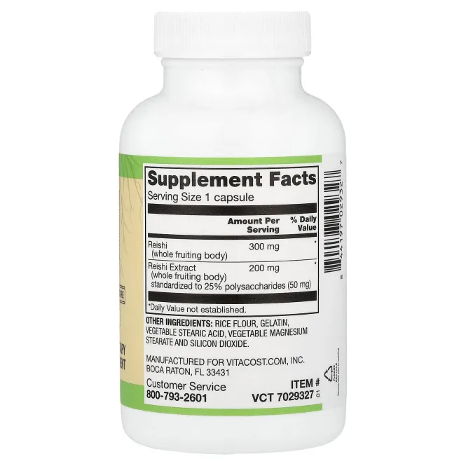 Vitacost, Root2®, комплекс с грибами рейши, 500 мг, 60 капсул