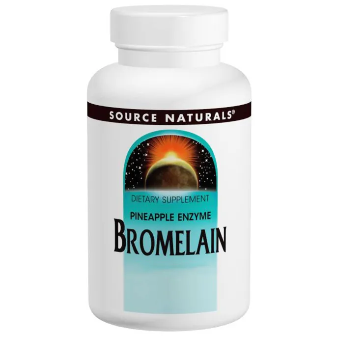 Source Naturals, Бромелаин, 2 000 GDU/г, 500 мг, 60 капсул