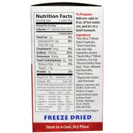 Eden Foods, Растворимый органический суп мисо, красный мисо, кузу, вакамэ и зеленый лук, 4 пакета, по 0,28 унции (8 г) каждый