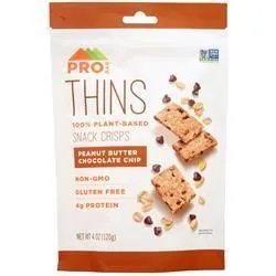 Pro Bar, Thins - Чипсы для закусок Арахисовое масло и шоколадная крошка 4 унции