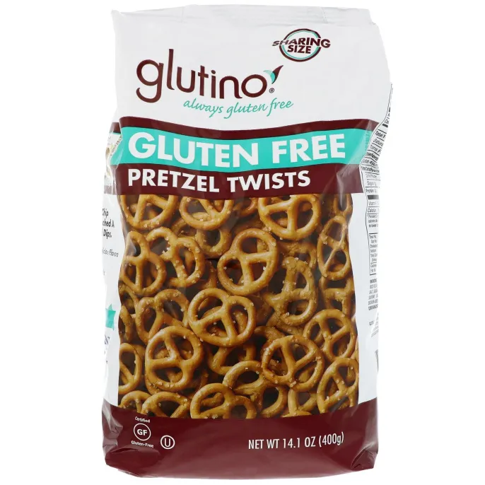 Glutino, Мини-брецели без глютена, 14,1 унц. (400 г)