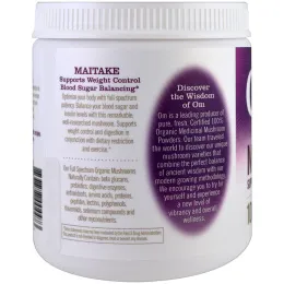 Organic Mushroom Nutrition, Грифола курчавая, грибной порошок, 7.14 унций (200 г)