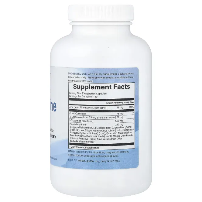 Micro Ingredients, карнозин цинка, 240 вегетарианских капсул