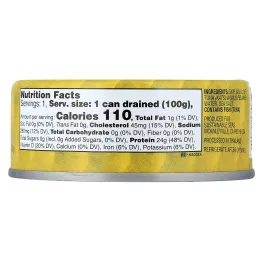 Sustainable Seas, Кусочки светлого тунца в воде, 142 г (5 унций)