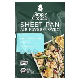 Simply Organic, Смесь приправ для противня, средиземноморский лимон, 24 г (0,85 унции)