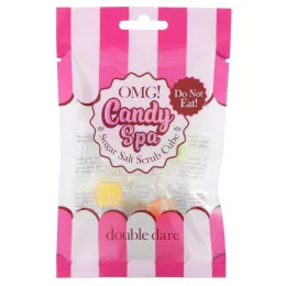 Double Dare, OMG! Candy Spa, Кубик-скраб с сахарной солью, кубик ассорти, 6 шт.