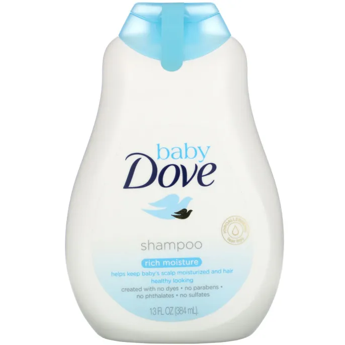 Dove, Baby, насыщенный увлажняющий шампунь, 384 мл