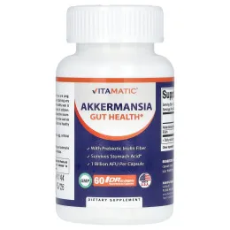 Vitamatic, Akkermansia, 1 млрд КОЕ, 60 DRCaps