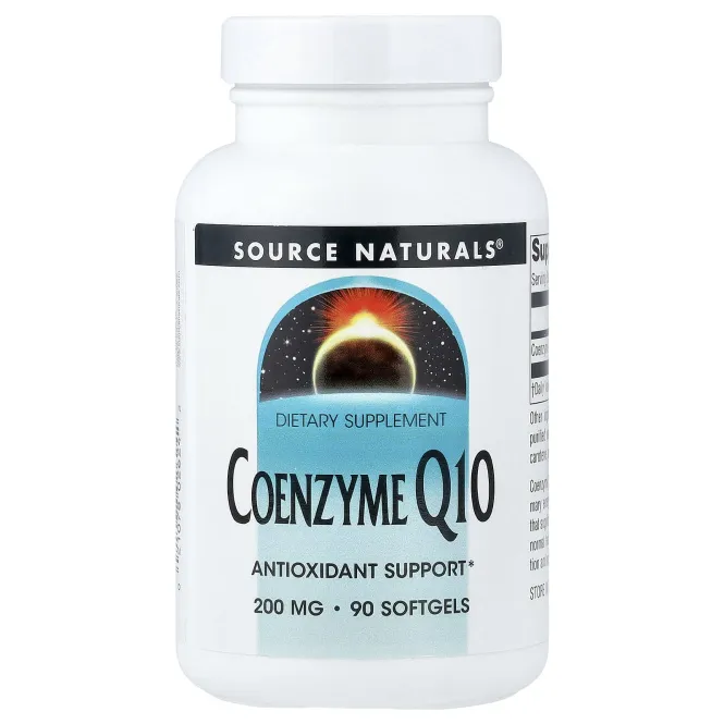 Source Naturals, коэнзим Q10, 200 мг, 90 капсул