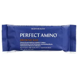 BodyHealth, Perfect Amino®, батончик, брауни, 12 батончиков по 44 г (1,55 унции)