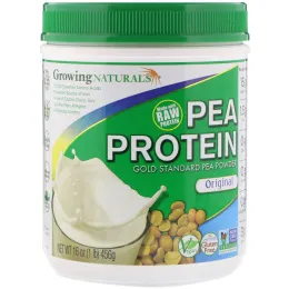 Growing Naturals, Pea Protein, Original, 1 lb (456 g)