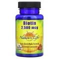 Nature's Life, Биотин, 2500 мкг, 100 вегетарианских капсул