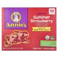 Annie's Homegrown, Organic Bunny Fruit ™ Snacks, летняя клубника, 10 пакетиков по 19 г (0,7 унции)
