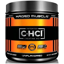 Kaged Muscle, Патентованная пищевая добавка, креатина гидрохлорид, без ароматизаторов, 1,98 унции (56,25 г)