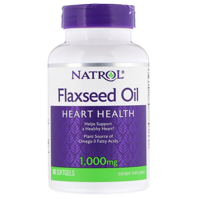 Natrol, Масло льняных семечек, 1000 мг, 90 мягких капсул