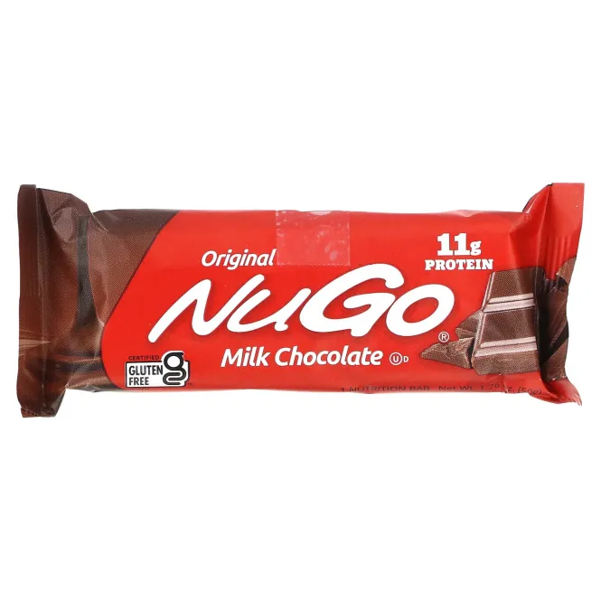 NuGo Nutrition, Original Bar, молочный шоколад, 15 батончиков, 50 г (1,76 унции)