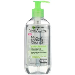 Garnier, SkinActive, мицеллярная очищающая пенка, «все в 1», легко смывающаяся, для комбинированной и жирной кожи, 200 мл