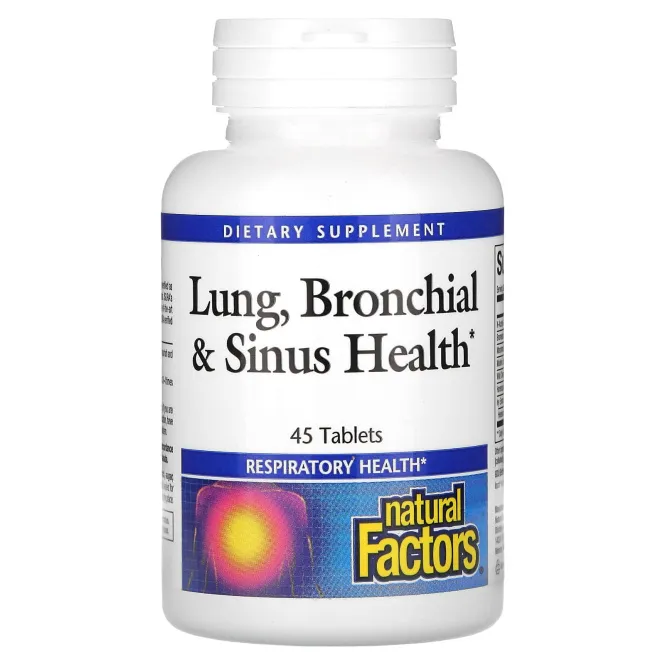 Natural Factors, Lung, Bronchial & Sinus Health, 45 таблеток
