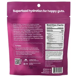 Blume, SuperBely, смесь для приготовления гидратированного напитка для формирования кишечника, со вкусом граната асаи, 15 пакетиков по 4 г (0,14 унции)