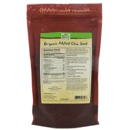 Now Foods, Настоящая пища, натуральные молотые семена чиа, 10 унций (284 г)