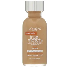 L'Oreal, Тональная основа True Match Super-Blendable Makeup, оттенок идеальный бежевый N5,5, 30 мл