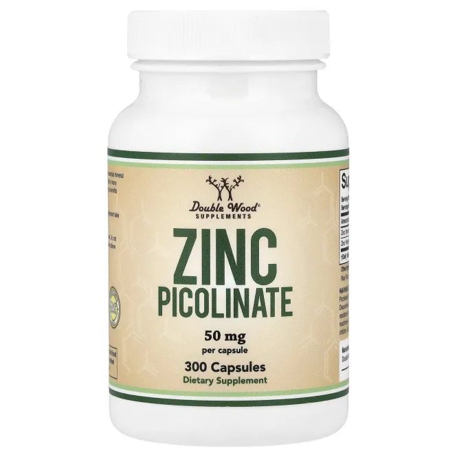 Double Wood Supplements, Zinc Picolinate, 50 mg, 300 Capsules